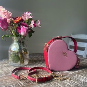 Coach Heart Crossbody in colorblock